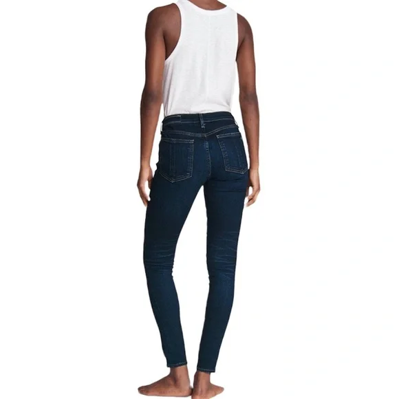 Rag&Bone Mid Rise Skinny Dark Wash Heritage Jeans Size 25 - Picture 2 of 14